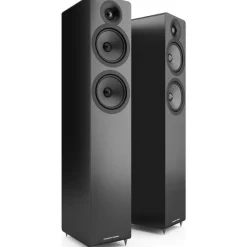 Acoustic Energy AE109 MK2 Satin Black Slimline Floor Standing Pair of Speakers