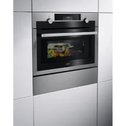 AEG 6000 Series KME525860M Solo Microwave & Grill Compact Built in Microwave Oven Stainless Steel