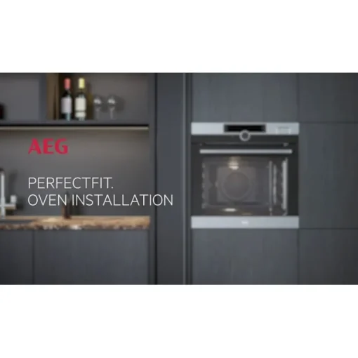 AEG 8000 Series KMK565060B Combi Quick Combination Built-In Microwave Oven in Black