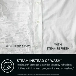 AEG 7000 Series ProSteam LF7C8636BI Integrated 8kg 1600 Spin Washing Machine