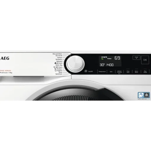 AEG LFR73944B Series 7000 ProSteam 9Kg 1400 Spin Washing Machine White
