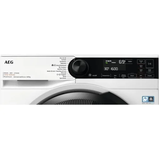 AEG LWR7485M4U Series 7000 ProSteam 8+5kg 1600 Spin Washer Dryer White
