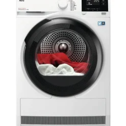 AEG TR819A4B Series 8000 AbsoluteCare Freestanding 9kg Heat Pump Tumble Dryer White