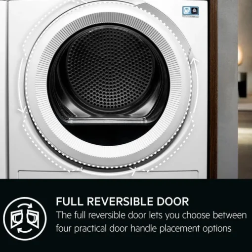 AEG TR959M6BC Series 9000 Freestanding 9kg Heat Pump Tumble Dryer White
