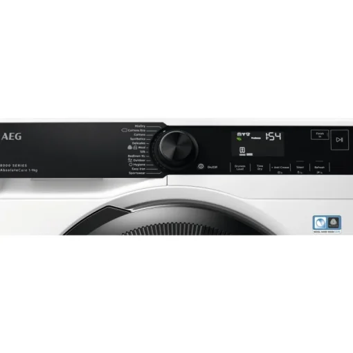 AEG TR849P4B Series 8000 AbsoluteCare Freestanding 9kg Heat Pump Tumble Dryer White
