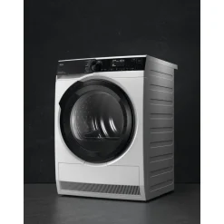 AEG TR849P4B Series 8000 AbsoluteCare Freestanding 9kg Heat Pump Tumble Dryer White