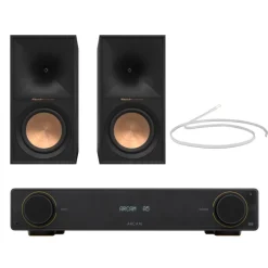 Arcam Radia A5 Integrated Amplifier with Bluetooth and Klipsch R-60M Bookshelf Speakers Pair Black HiFi Package