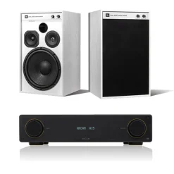 Arcam Radia A15 Integrated Amplifier with JBL 4312G Studio Monitor Speakers Pair Ghost Edition HiFi Package