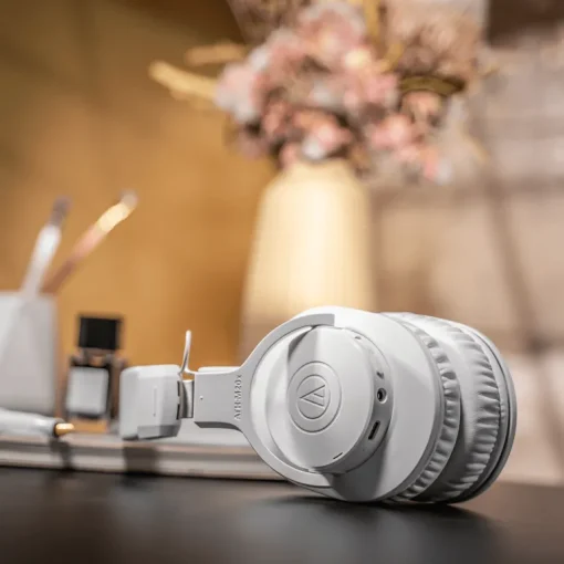 Audio Technica ATHM20XBT Wireless Over-Ear Headphones White