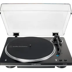 Audio Technica AT-LP70XBT Fully Automatic Bluetooth Wireless Belt Drive Turntable Black Silver