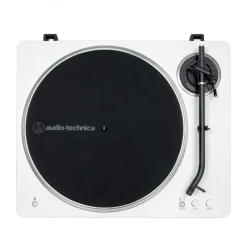 Audio Technica AT-LP70XBT Fully Automatic Bluetooth Wireless Belt Drive Turntable White Silver