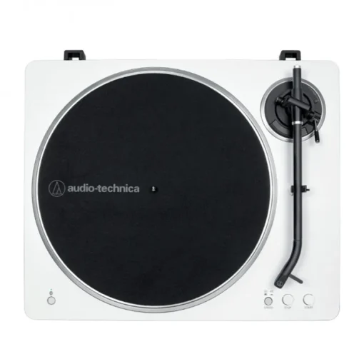 Audio Technica AT-LP70XBT Fully Automatic Bluetooth Wireless Belt Drive Turntable White Silver