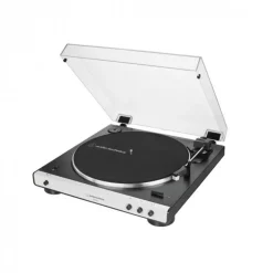 Audio Technica ATLP60XBT Fully Automatic Bluetooth Wireless Turntable White with AT-SP3X Powered Bookshelf Speakers HiFi Package