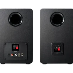 Audio Technica AT-LP70XBT Fully Automatic Bluetooth Wireless Turntable with AT-SP3X Powered Bookshelf Speakers HiFi Package Black