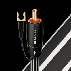 AudioQuest Black Lab 3M Subwoofer Cable with chassis ground connector