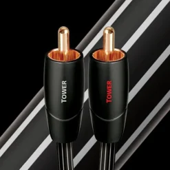 AudioQuest Tower 1M Male RCA to RCA Analog Audio Interconnect Cable