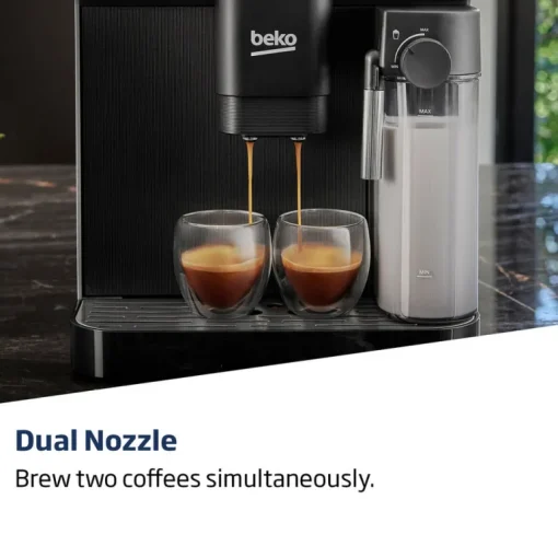 Beko CEG7304X CaffeExperto Fully Automatic 2L Bean To Cup Coffee Machine with Integrated Milk Jug Silver