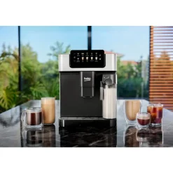Beko CEG7304X CaffeExperto Fully Automatic 2L Bean To Cup Coffee Machine with Integrated Milk Jug Silver