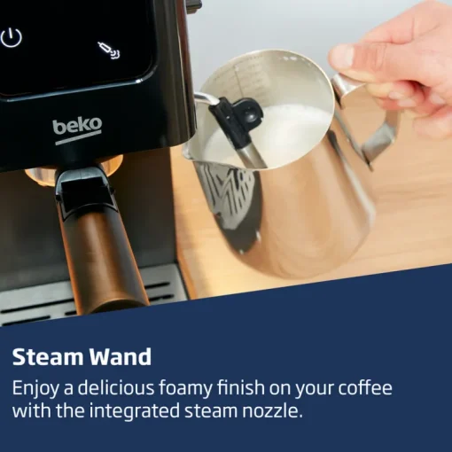Beko CEP5302B CaffeExperto Manual Espresso Coffee Machine with Steam Wand Black