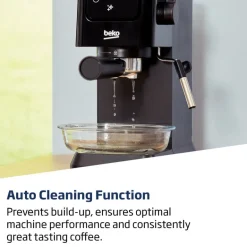 Beko CEP5302B CaffeExperto Manual Espresso Coffee Machine with Steam Wand Black