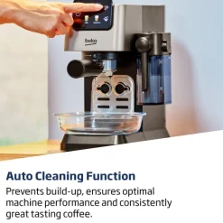 Beko CEP5304X CaffeExperto Semi Automatic Espresso Coffee Machine with Integrated Milk Jug Silver