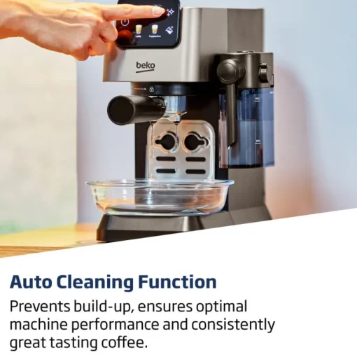 Beko CEP5304X CaffeExperto Semi Automatic Espresso Coffee Machine with Integrated Milk Jug Silver
