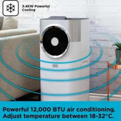 Black+Decker BXAC40008GB 12000 BTU Portable Air Conditioner