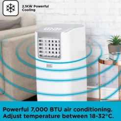 Black+Decker BXAC40005GB 7000 BTU Portable Air Conditioner