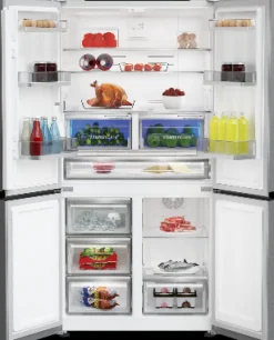 Blomberg KQD114VPX American Style Fridge Freezer Stainless Steel