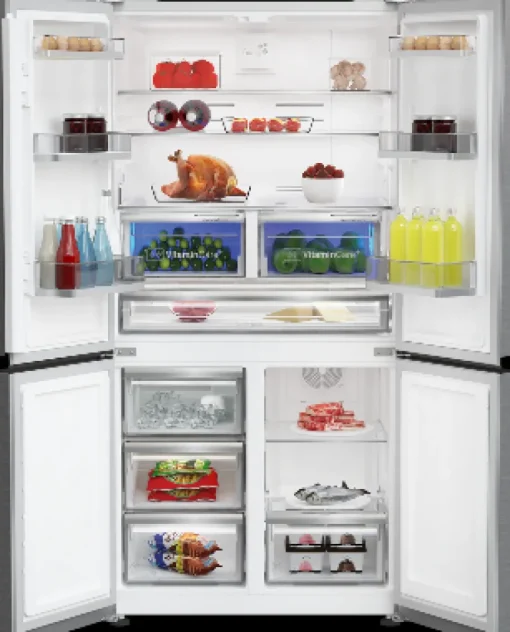 Blomberg KQD114VPX American Style Fridge Freezer Stainless Steel