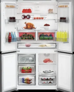 Blomberg KQD114VPX American Style Fridge Freezer Stainless Steel