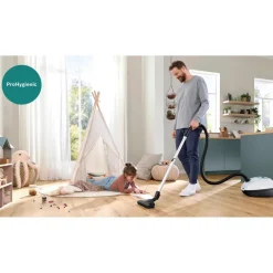 Bosch BGB41HYGGB Series 4 Bagged Cylinder Vacuum Cleaner ProHygienic White