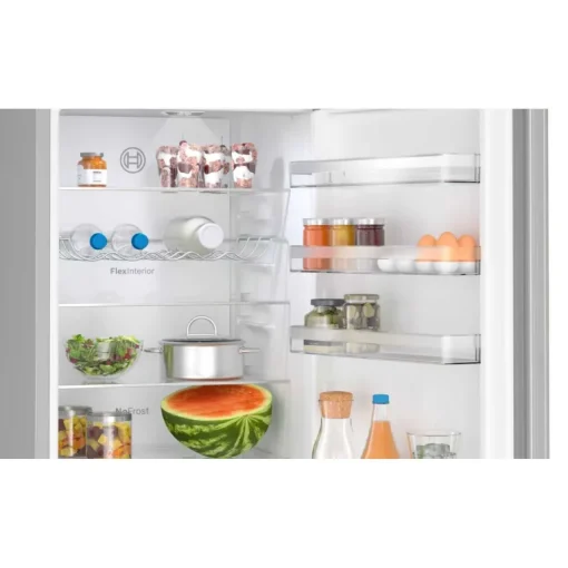 Bosch KGN392LBFG Series 4 Freestanding Frost Free Fridge Freezer Stainless Steel