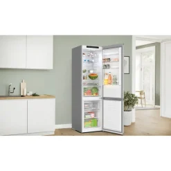 Bosch KGN392LDFG Serie 4 Free-standing fridge-freezer with freezer at bottom 203 x 60 cm Inox-look