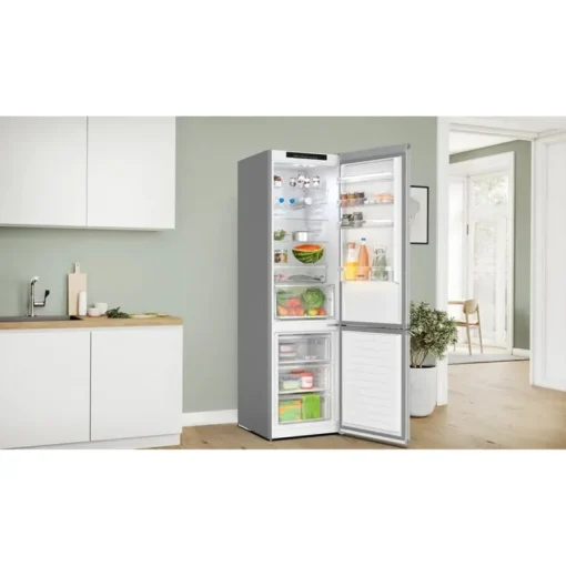 Bosch KGN392LDFG Serie 4 Free-standing fridge-freezer with freezer at bottom 203 x 60 cm Inox-look