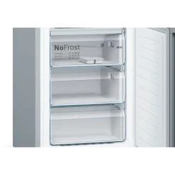 Bosch KGN392LEBG 60cm Series 4 Total No Frost Fridge Freezer Stainless Steel