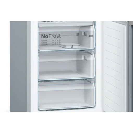 Bosch KGN392LEBG 60cm Series 4 Total No Frost Fridge Freezer Stainless Steel