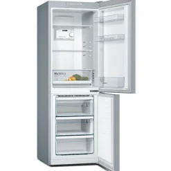 Bosch KGN33NLEBG Series 2 Freestanding No Frost Fridge Freezer Stainless Steel