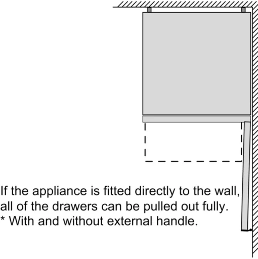 Bosch KGN33NLEBG Series 2 Freestanding No Frost Fridge Freezer Stainless Steel