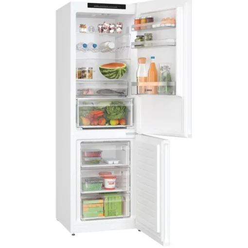 Bosch KGN362WDFG Series 4 Freestanding 60cm Frost Free Fridge Freezer White