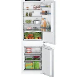 Bosch KIN86VFE0G Series 4 Frost Free Built In Fridge Freezer with Flat Hinge White