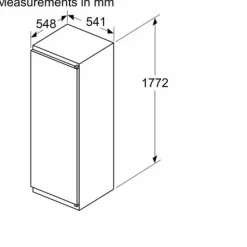 Bosch KIR81NSE0G Series 2 Built-in Fridge White