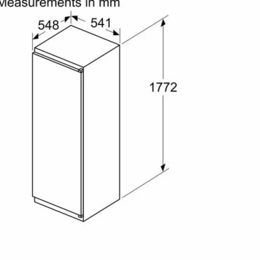 Bosch KIR81NSE0G Series 2 Built-in Fridge White