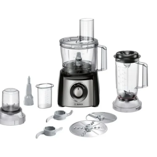 Bosch MCM3501MGB MultiTalent 3 Compact 800W Food Processor Black and Stainless Steel