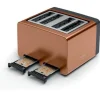 Bosch TAT4P449GB 4 Slice Toaster Copper