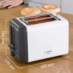 Bosch TAT3P421GB DesignLine 2 Slice Toaster White