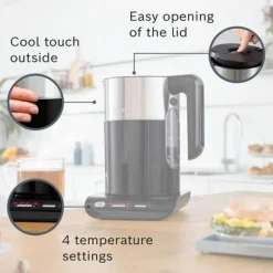 Bosch TWK8633GB Styline Cordless Kettle Black
