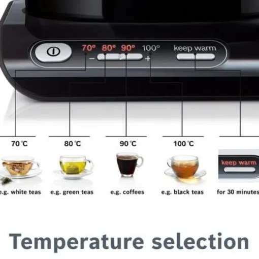 Bosch TWK8633GB Styline Cordless Kettle Black