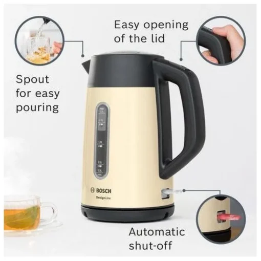 Bosch TWK4P437GB Traditional Kettle Cream