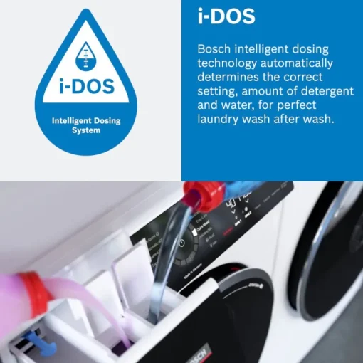 Bosch WGB256A1GB Series 8 i-DOS WiFi enabled 10 kg 1400 Spin Washing Machine White